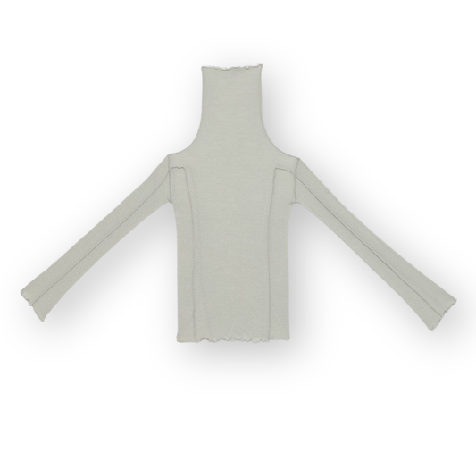 Omato Turtleneck - Fine Wool Rib - Brun Green