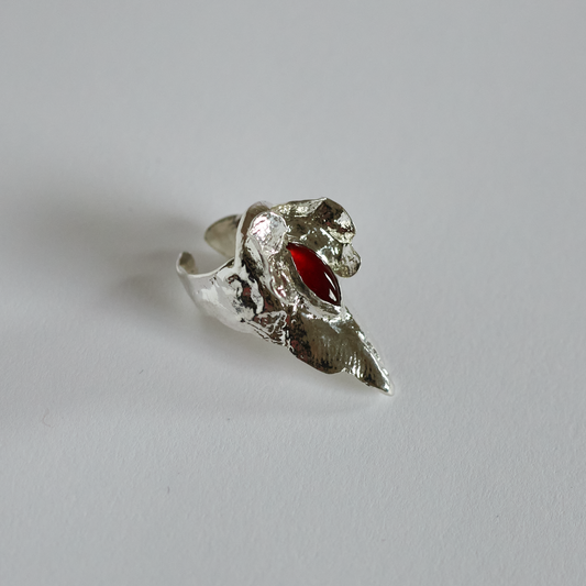 Orchis Claw Ring - Carnelian