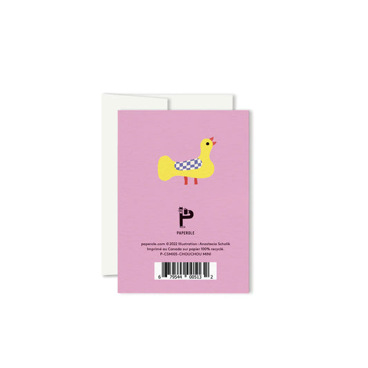 Mini Greeting Card - Chouchou