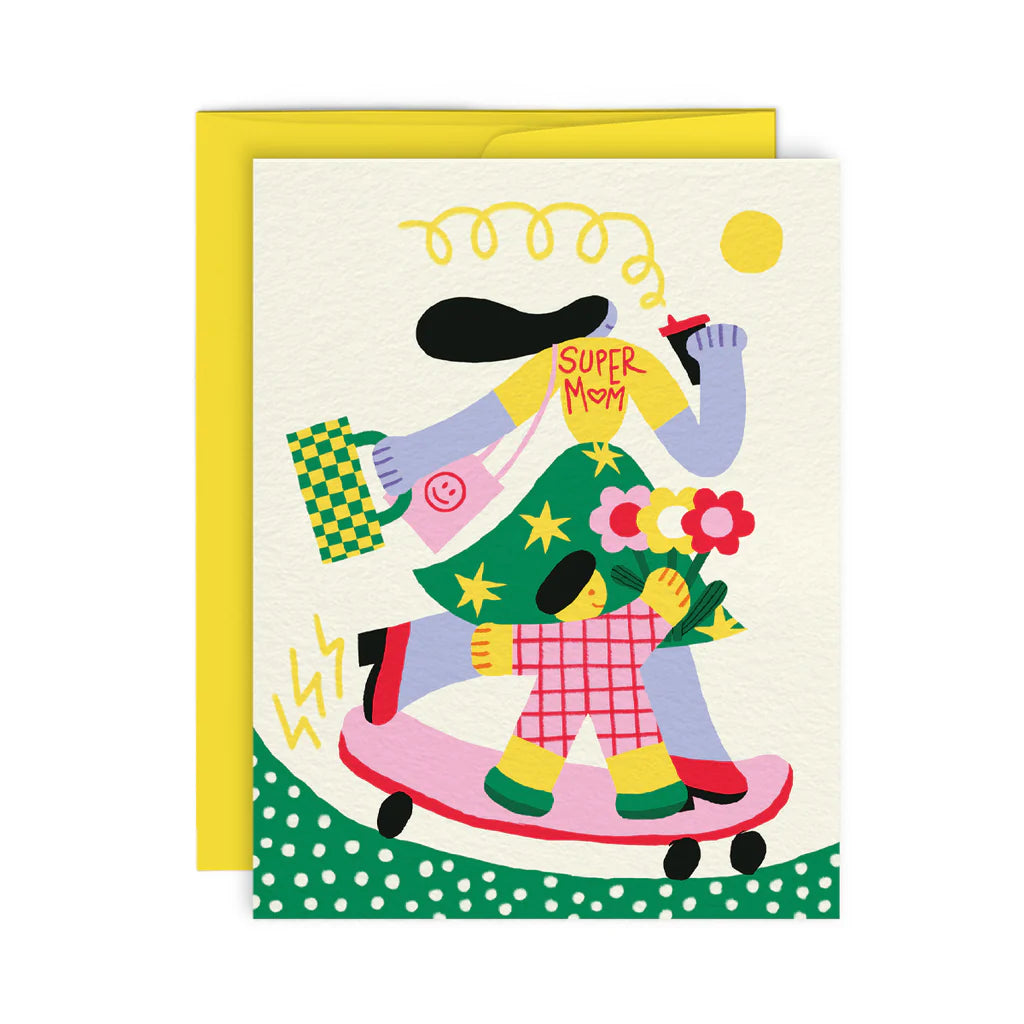 Greeting Card-  Super Mom