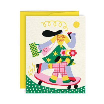Greeting Card-  Super Mom