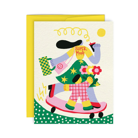 Greeting Card-  Super Mom