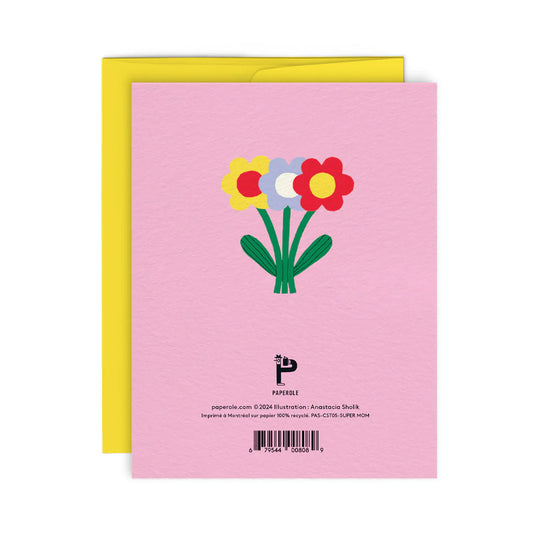 Greeting Card-  Super Mom