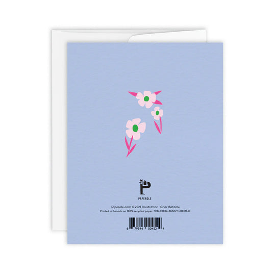 Greeting Card-  Bunny Mermaid