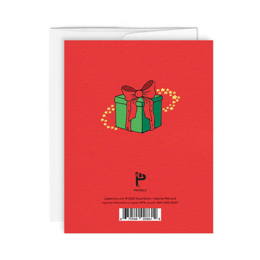 Greeting Card - Warm Greetings Teddy