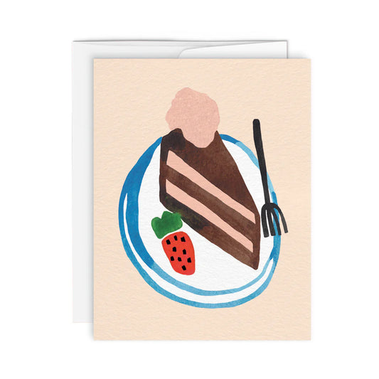 Greeting Card - Chocolate Cake