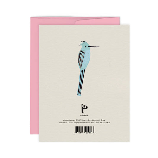 Exotic Birds Greeting Card