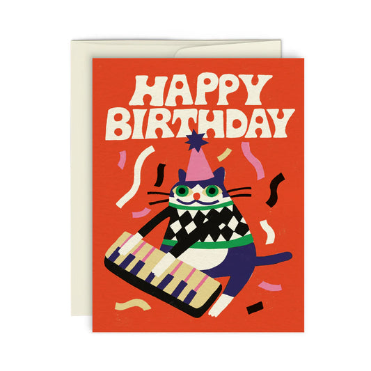 Greeting Card-  Jazzy Cat