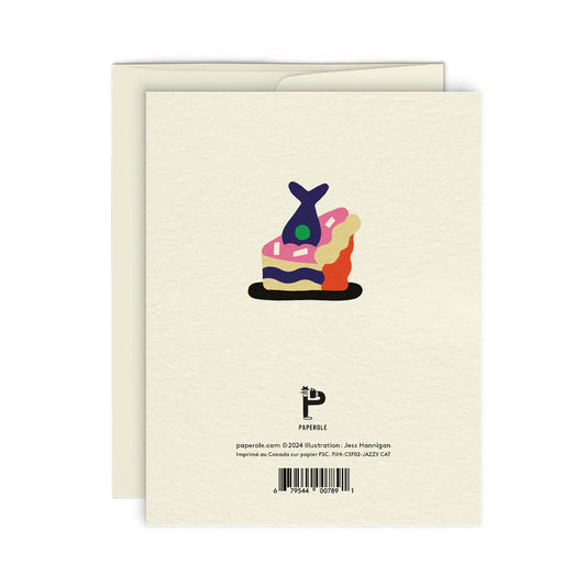 Greeting Card-  Jazzy Cat