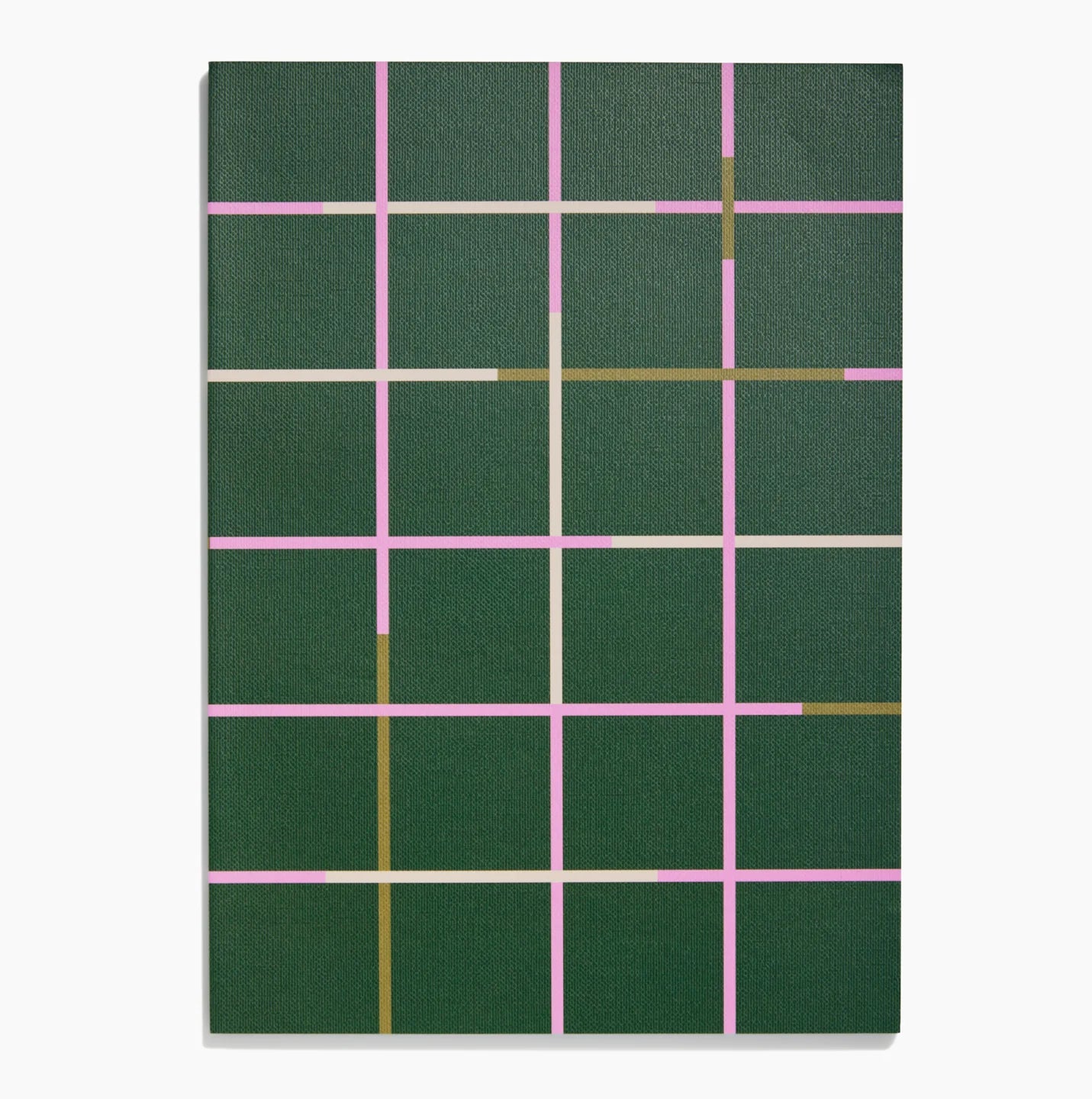 Object Notebook - Dark Green Grid