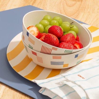 Bamboo Dinner Plate Set - Waves
