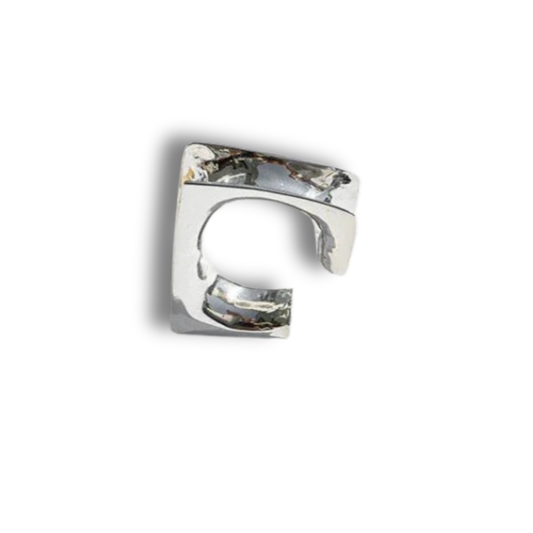 Single Glacon Ear Stud - Sterling Silver