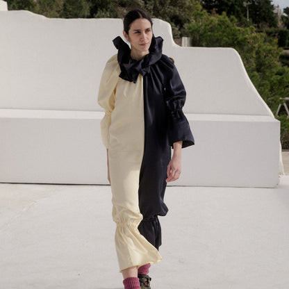 Suzanne Jumpsuit - Blue Black Yellow