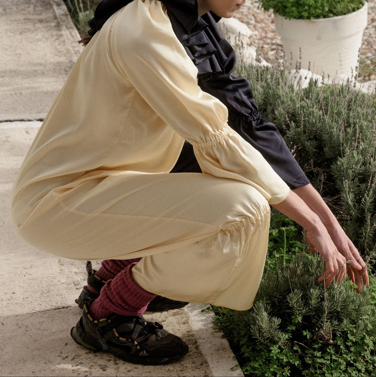 Suzanne Jumpsuit - Blue Black Yellow