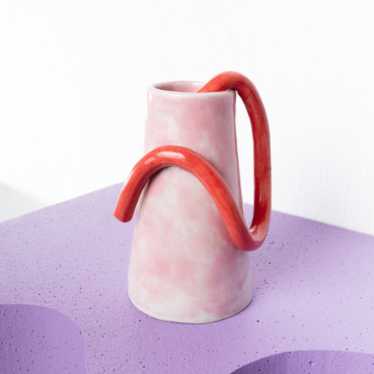 Ceramic Vase - Strawberry Pink