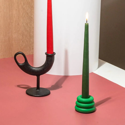 Triple O Candleholder - Forest Green