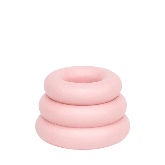 Triple O Candleholder - Baby Pink
