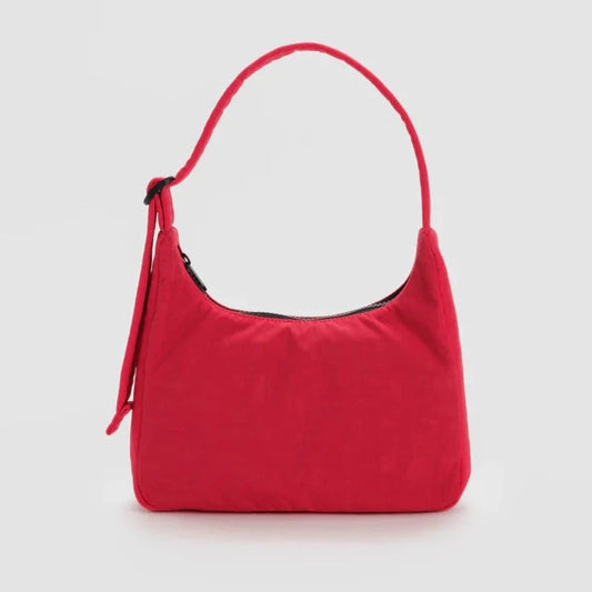 Mini Nylon Shoulder Bag - Candy Apple