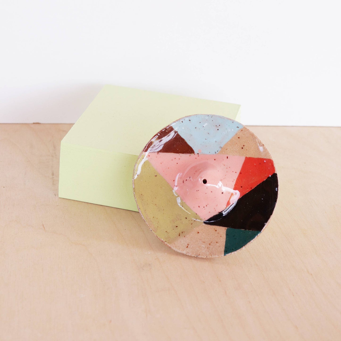 Ceramic Incense Holder - Patchwork