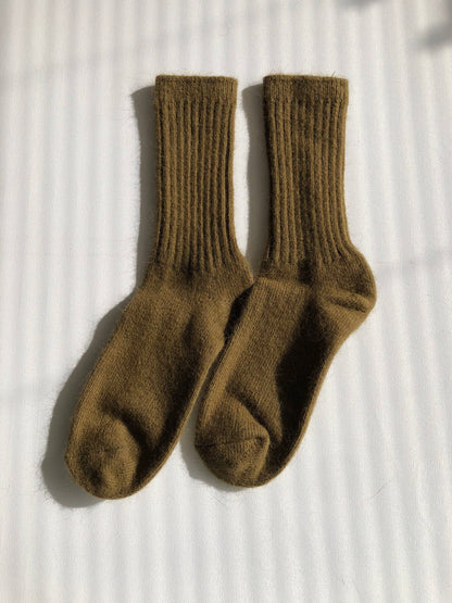 Royal Angora Wool Socks - Maple