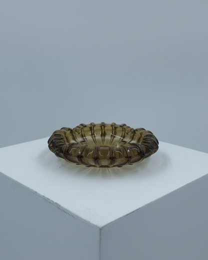 Amber Glass Ashtray – Lighting Matched