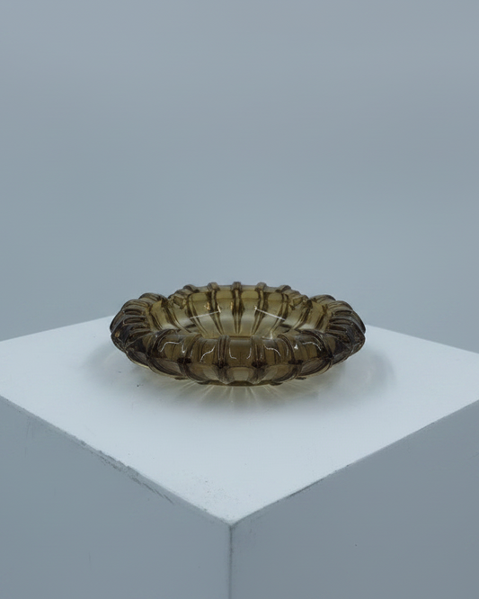 Amber Glass Ashtray – Lighting Matched