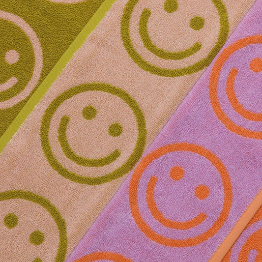 Hand Towel Set of 2 – Happy Lilac Ochre