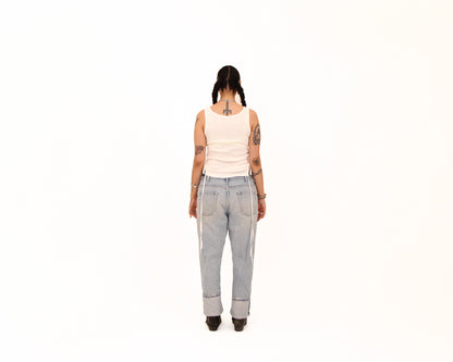 Backroad Blues Patched Denim — size 36