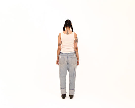 Backroad Blues Patched Denim — size 36