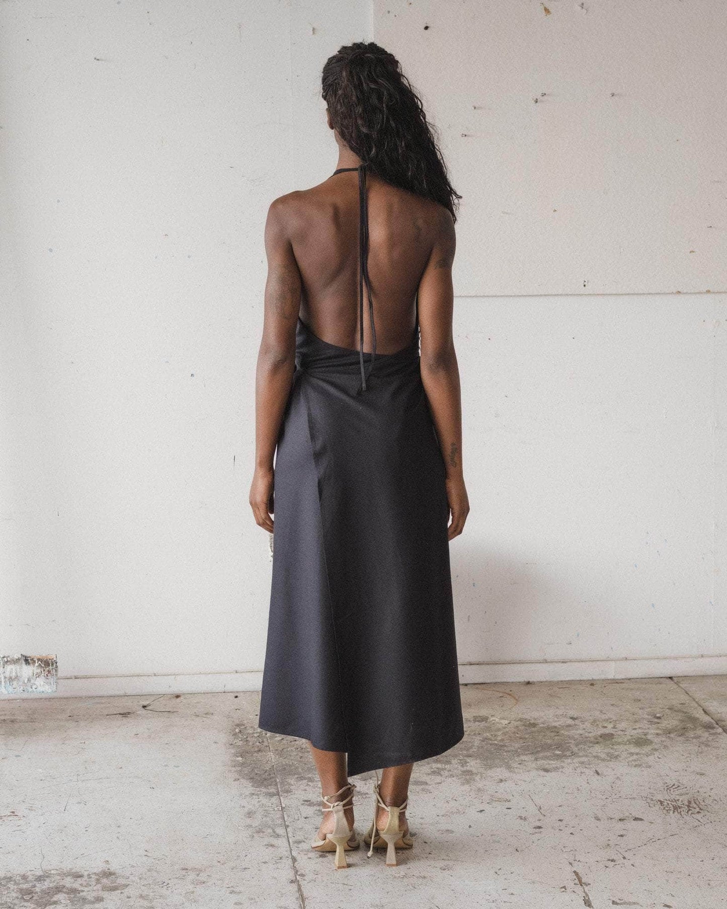 Apron Dress - Wild Silk - Black