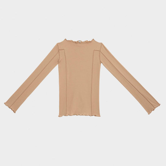 Omato Long Sleeve Tee - Fine Organic Cotton Rib - Aural