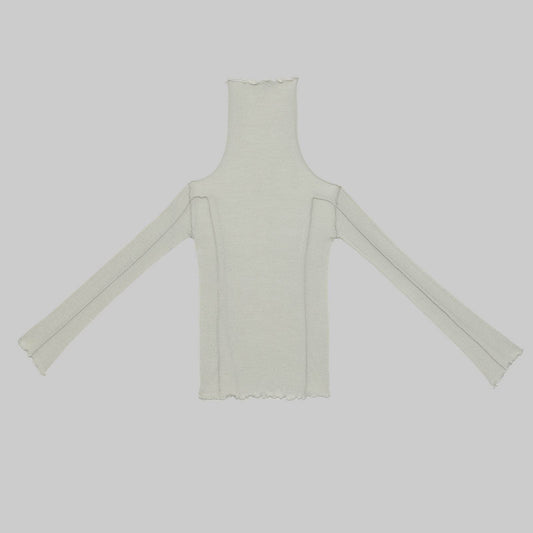 Light green sleeveless top on a light gray background