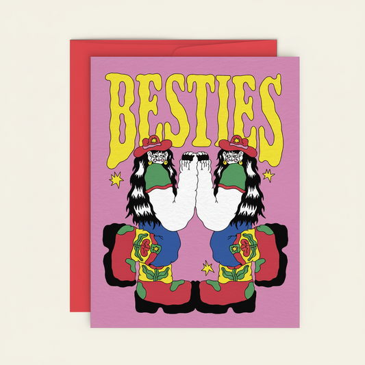 Besties Greeting Card Packshot Front