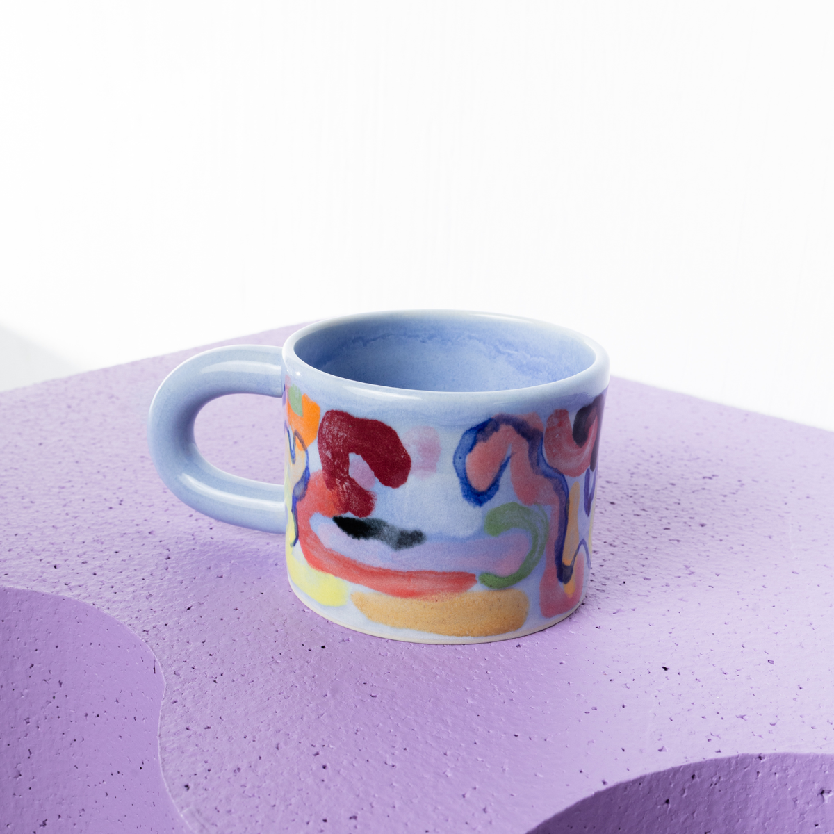 Ceramic Mug - Blue Bricolage
