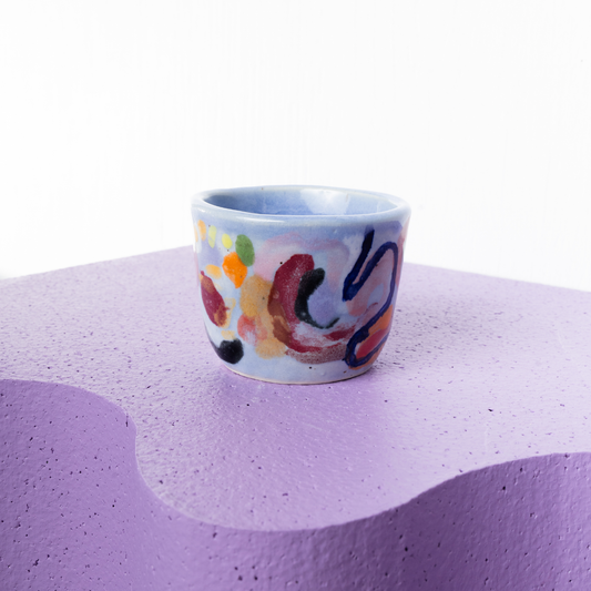 Ceramic Cup - Blue Bricolage