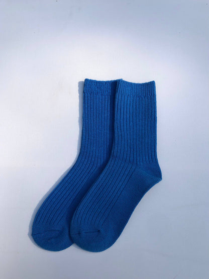 Iceland Wool Socks - Crystal Bright/Royal Blue M/L