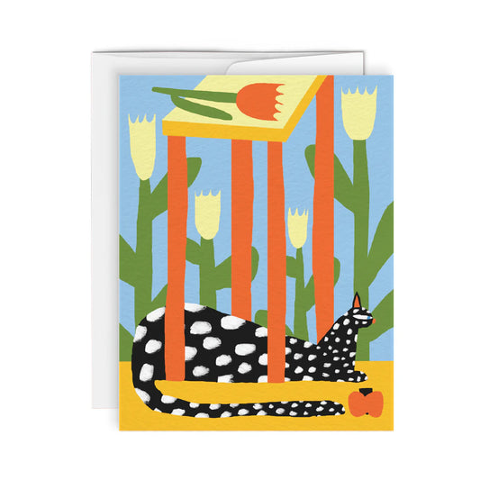 Greeting Card - Cat in the Room