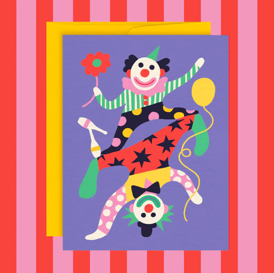 Greeting Card - Clowns