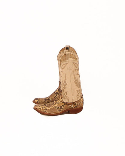 1980s Dan Post Snakeskin Boots, Made-in-the-USA