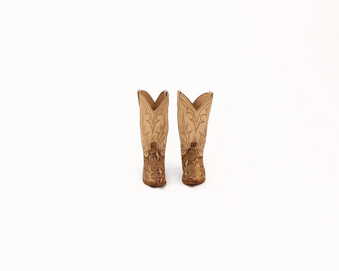 1980s Dan Post Snakeskin Boots, Made-in-the-USA