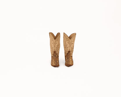 1980s Dan Post Snakeskin Boots, Made-in-the-USA
