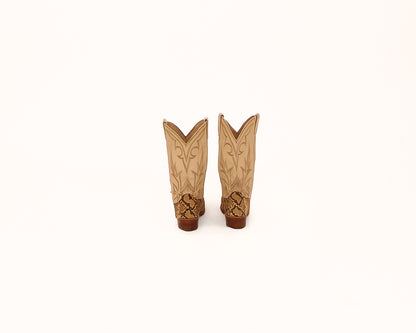 1980s Dan Post Snakeskin Boots, Made-in-the-USA