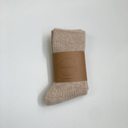 Iceland Wool High Socks - Neutral Oat