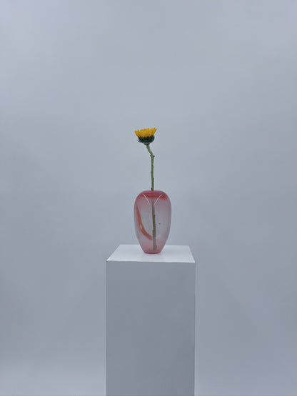 Peach Crystal Vase #10