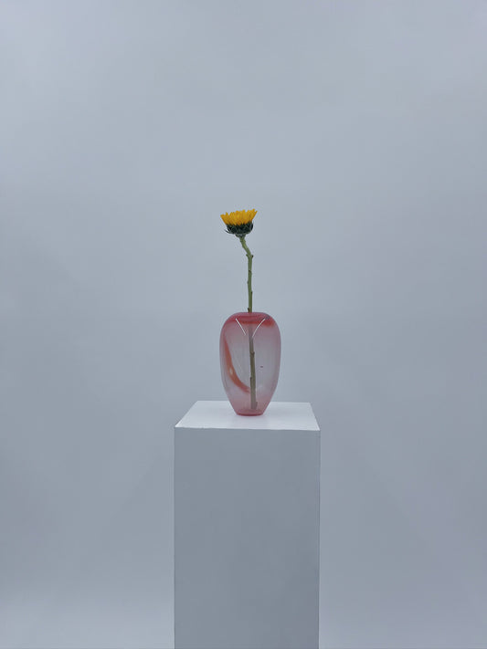 Peach Crystal Vase #10