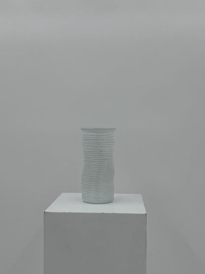 Rippled White Vase #2