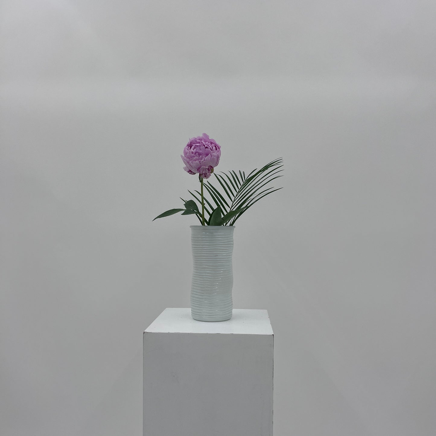 Rippled White Vase #2