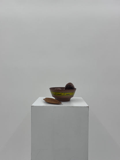 Wooden Fruit + Ceramic Bowl Set #29