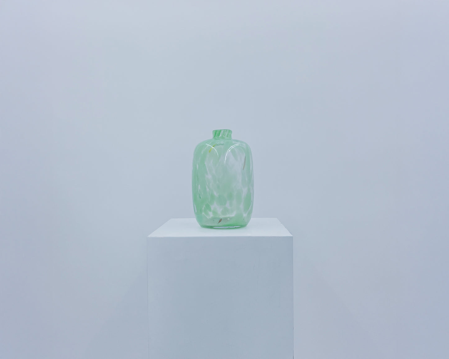 Green Splatter Crystal Vase #3