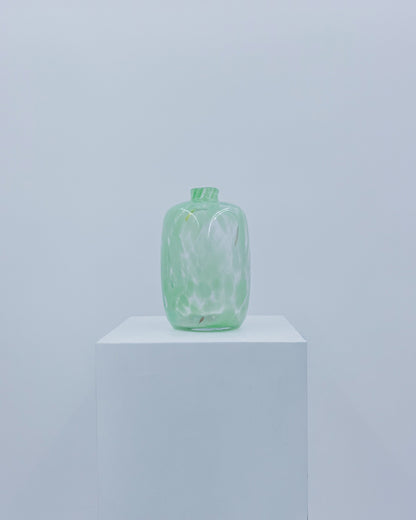 Green Splatter Crystal Vase #3